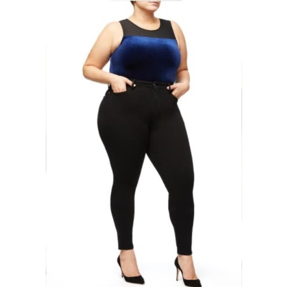 Good American Mixed Velvet Bodysuit in size 14 /16 - Picture 3 of 4